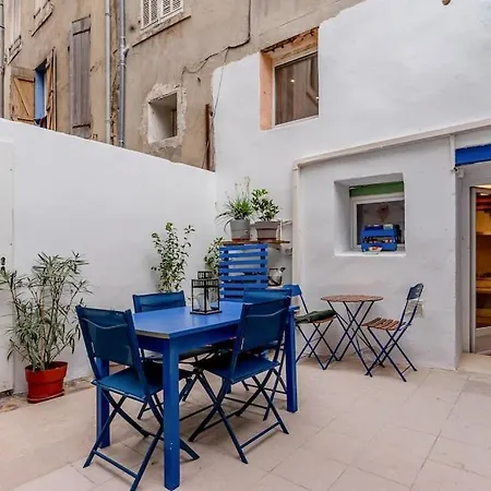 Appartement Duplex 4 Pers. Centre Avec Cour Privee Ensoleillee Marseille